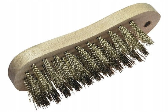 VIOOLBORSTEL. MESSING. 5 RIJEN