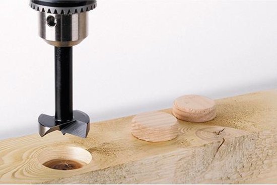 Wolfcraft Cilinderboor Ø 20 mm – 90 mm lang, voor hout – foto 1 van 3
