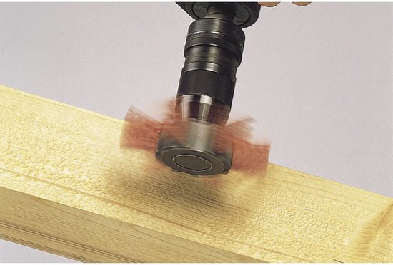 Wolfcraft Nylon waaierborstel – 6 mm schacht, agressief – foto 2 van 2