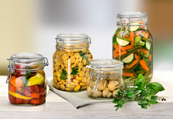 Rocco Bormioli Fido Weckpot 750 ml – glas, beugelsluiting – foto 2 van 4