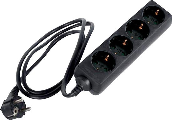 Perel Stekkerdoos 4 stopcontacten met randaarde – 1,5 m snoer, 3G1,5 – foto 2 van 4