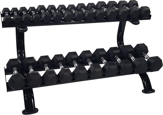 Tunturi Dumbbell rek 2 laags – 143 × 64,5 × 76,1 cm, ijzer – foto 2 van 4