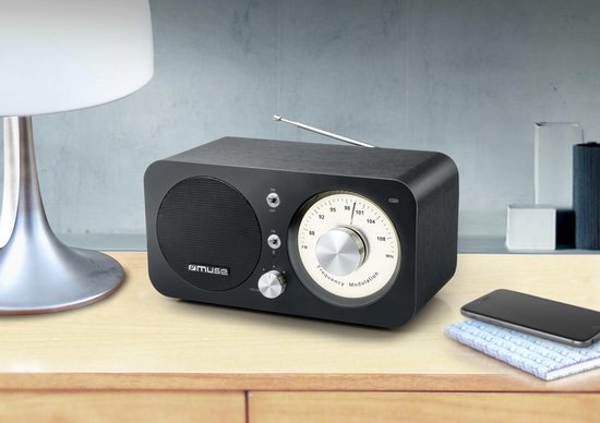 Muse M-095BT Klassieke radio – bluetooth, FM-radio met analoge tuner – foto 3 van 4