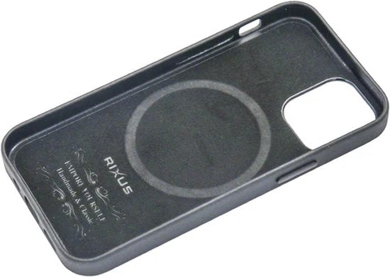 Rixus Classic 02 hoesje met MagSafe – voor iPhone 14 Plus, kunstleer – foto 4 van 4