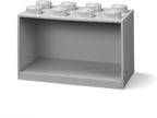 LEGO Iconic Brick Boekenplank 8 noppen – grijs, 31,8 × 21,1 × 15,9 cm – foto 2 van 4