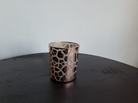 PTMD - Theelichthouder - Glas - Desiree -10cm