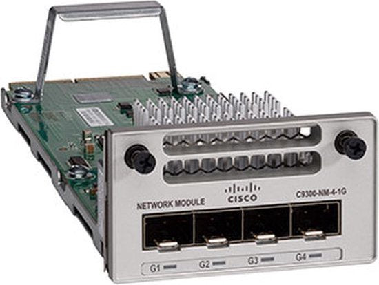 Cisco C9300-NM-4G= netwerkmodule – 4× Gigabit Ethernet, voor Catalyst 9300 – foto 2 van 2