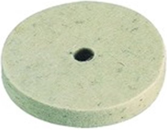Wolfcraft Polijstviltschijf 75 mm – ronde schacht, voor kleine oppervlakken – foto 1 van 3