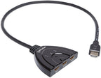 Manhattan HDMI-switch 3 poorten – 1920 × 1080 pixels, zwart – foto 1 van 4