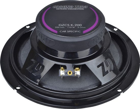 Ground Zero GZCS K-200VW â€“ 8 inch Auto Midwoofer â€“ 110W Max â€“ Car Specific Speaker met Plug&Play Aansluiting