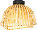 QAZQA pua - Oriental ceiling lamp - 1 light - Ø 30 cm - Natural - Living room | Bedroom | Kitchen