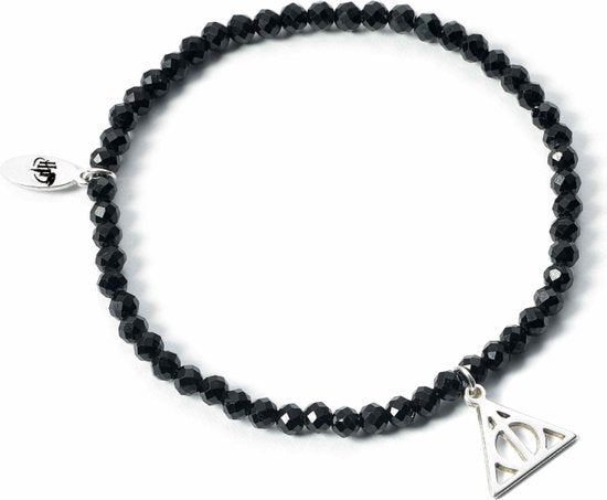 The Carat Shop Harry Potter Armband Deathly Hallows – onyx, zilveren bedel – foto 1 van 2