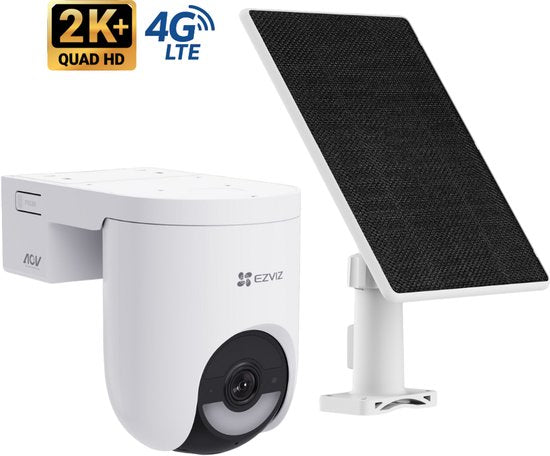 EZVIZ HB8 Lite beveiligingscamera 4G & Wifi 6 kit – 2K+ PTZ, IP65 – foto 1 van 4
