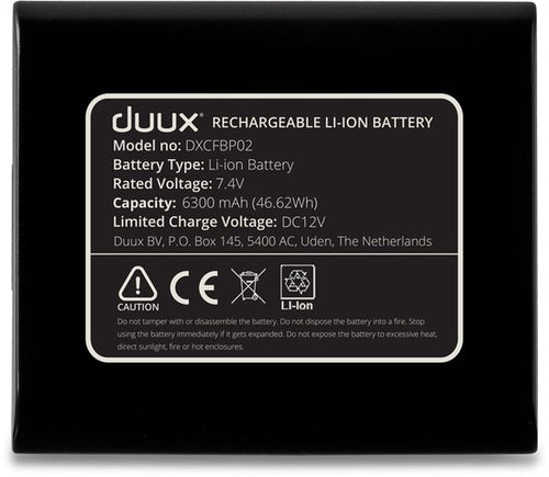 Dock & Accu voor Duux Whisper Flex (Ultimate) DXCFBP02 - 6300mAh - 12 uur gebruikstijd