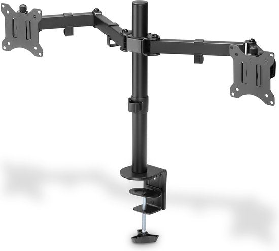 DIGITUS Dubbele monitorarm – voor 2 schermen tot 32 inch, 8 kg per scherm – foto 1 van 4