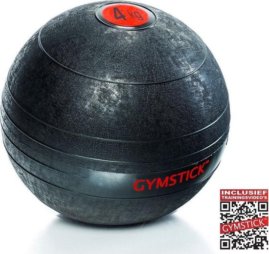 Gymstick Slam Ball 16 kg - Fitness bal - Crossfit Bal - Met Trainingsvideo's