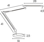 Unilux Mamboled 2.0 Bureaulamp – LED 5,6 W, grijs – foto 4 van 4