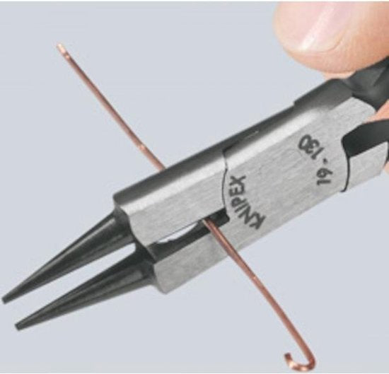 Knipex round-nosed pliers with cutting edge (jewelry bending pliers) - 190113...
