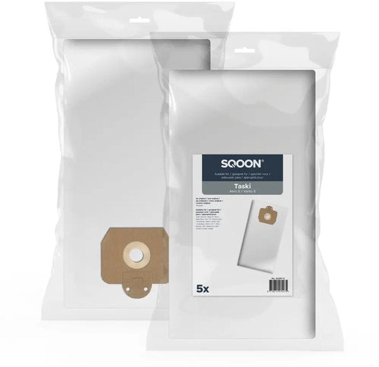 SQOON Stofzuigerzakken (5 stuks) – voor Taski Vento 8, synthetisch – foto 4 van 4