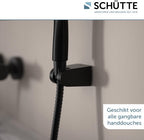 Schütte Douchehouder – voor wandmontage, mat zwart – foto 3 van 4