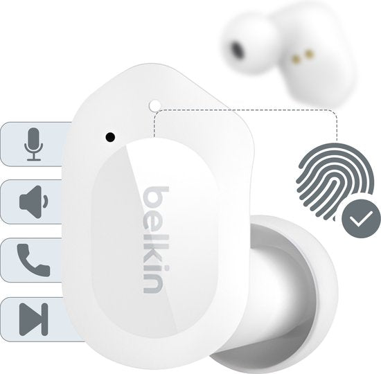 Belkin SoundForm Play True Wireless oordopjes – Bluetooth 5.0, 31 uur accu – foto 4 van 4