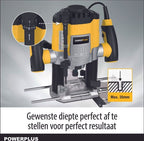 Powerplus POWX0910 Bovenfrees – 1200 W, 35 mm freesdiepte – foto 4 van 4
