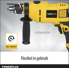 Powerplus POWX0260 Klopboormachine – 650 W, 13 mm in staal en beton – foto 4 van 4
