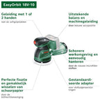 Bosch EasyOrbit 18V-10 excenterschuurmachine – 18 V, zonder accu en lader – foto 2 van 4