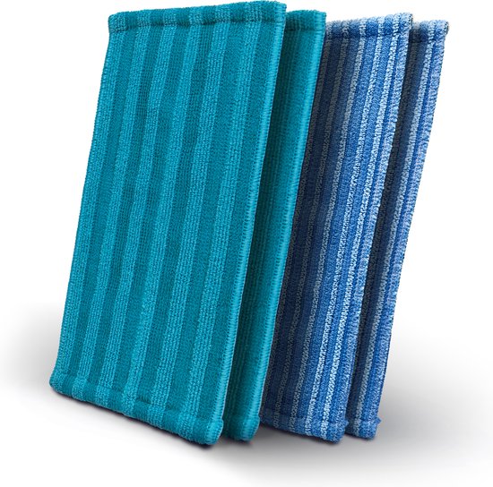 Philips XV1700/01 Dweilpad microvezel – 4 stuks, blauw – foto 2 van 2