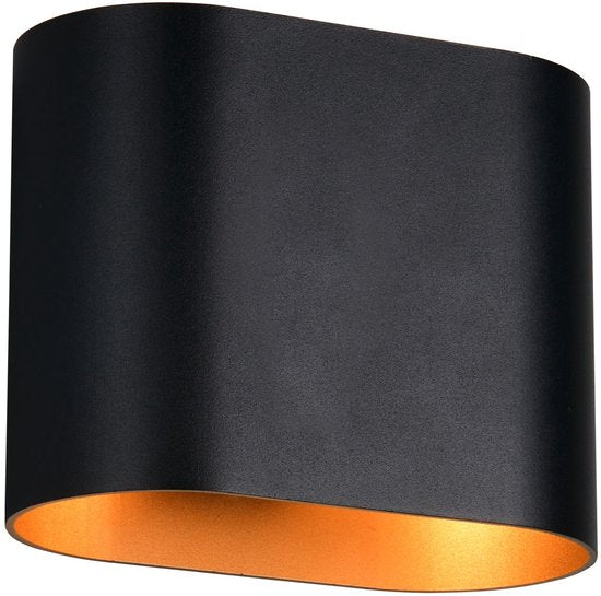Trio Alani Wandlamp – 1× G9, up- en downlight, zwart-goud – foto 1 van 4