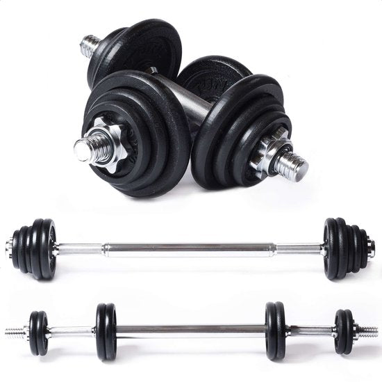 Tunturi Halterset – 20 kg, gietijzer