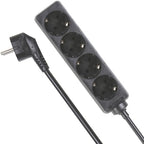 Perel Stekkerdoos 4 stopcontacten met randaarde – 1,5 m snoer, 3G1,5 – foto 1 van 4
