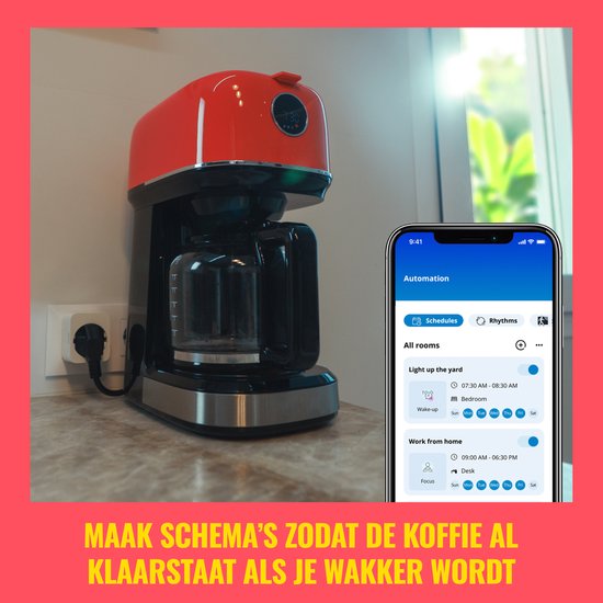 WiZ Smart Plug - Easy Operation via the App - Plug Type F - Wi-Fi - Matter Certified