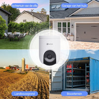 EZVIZ HB8 Lite beveiligingscamera 4G & Wifi 6 kit – 2K+ PTZ, IP65 – foto 2 van 4