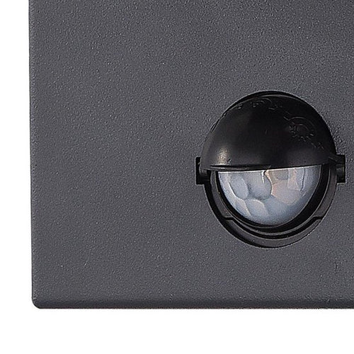 EGLO Atollari Wandlamp Buiten - LED - Bewegingssensor - 23 cm - Antraciet/Wit