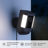 Ring Spotlight Cam Pro beveiligingscamera – 2K video, plug-in – foto 2 van 4