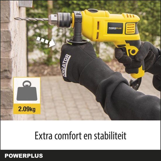 Powerplus POWX0260 Klopboormachine – 650 W, 13 mm in staal en beton – foto 3 van 4