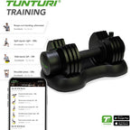 Tunturi Verstelbare dumbbell 2,5–12,5 kg – Selector, 5 gewichten – foto 3 van 4