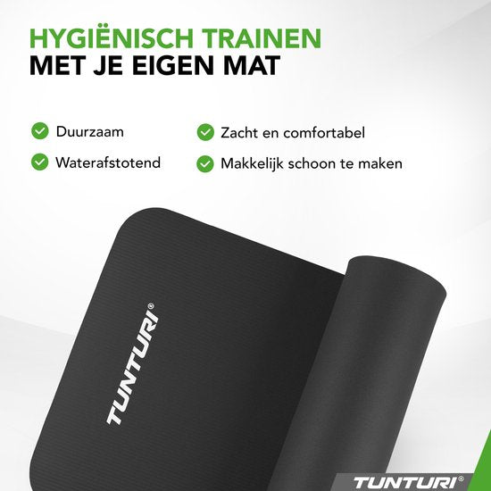 Tunturi NBR Yogamat – 180 × 60 cm, 15 mm dik – foto 4 van 4