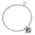 Harry Potter Sterling Silver Ball Bead Bracelet & Love potion Charm with Crystal Elements