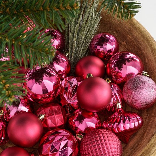 Mica Decorations Kerstballen set (60 stuks) – Ø 7 cm, onbreekbaar – foto 2 van 3