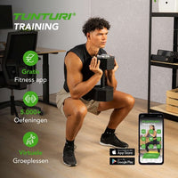 Tunturi Rapid verstelbare dumbbell – 4 tot 20 kg, 9 gewichten in één – foto 2 van 4
