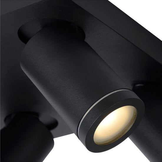 Lucide Taylor Plafondspot – 4× GU10 LED dim-to-warm, IP44 – foto 4 van 4