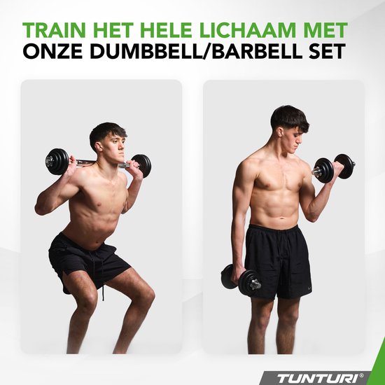 Tunturi Halterset – 20 kg, gietijzer