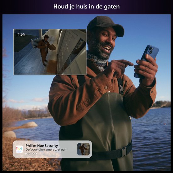 Philips Hue Secure desktop beveiligingscamera – voor binnen en buiten, IP65 – foto 3 van 4
