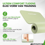 Tunturi NBR Yogamat – 180 × 60 × 1,5 cm, met draagtas – foto 4 van 4