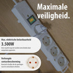Brennenstuhl Comfort-Line Plus stekkerdoos 4-voudig – 2 m kabel, schakelaar – foto 3 van 4