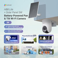 EZVIZ HB8 Lite 2K+ Kit met zonnepaneel – 2K, IP66 – foto 2 van 4