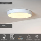 Lucide Unar Plafonnière – 1× LED 18 W, Ø 39,5 cm – foto 2 van 4