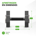 Tunturi Rapid verstelbare dumbbell – 4 tot 20 kg, 9 gewichten in één – foto 4 van 4